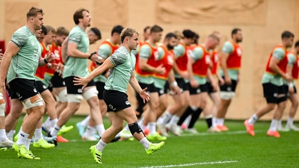 4 July 2025; Captain Craig Casey during an Ireland rugby captain's run at Mikheil Meskhi Stadium in Tbilisi, Georgia. Photo by Brendan Moran/Sportsfile