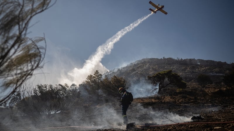 The latest fire broke out in the municipality of Koropi, around 30 kilometres east of Athens