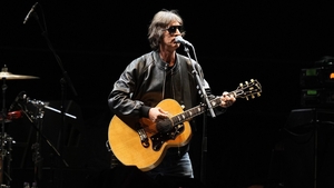 Richard Ashcroft performing ahead of Oasis at the Principality Stadium
