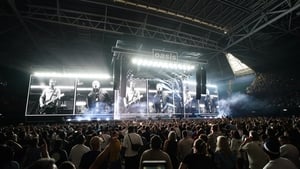 Oasis on stage at the Principality Stadium