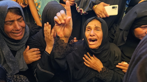 GAZA CITY, GAZA - JULY 5: Bodies of Palestinians, who lost their lives after the Israeli army opened fire on civilians waiting for aid in an area close to the aid distribution point jointly established by Israel and the US, west of Rafah, are brought to the morgue of Nasser Hospital in Gaza City, Ga