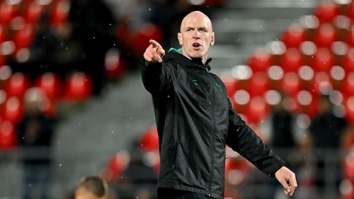 Paul O'Connell issues instructions to his charges in Tbilisi