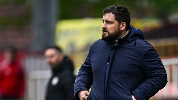 Galway United manager Phil Trill during the SSE Airtricity Women's Premier Division match between Sligo Rovers and Galway United at The Showgrounds in Sligo.