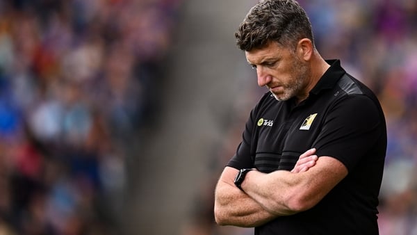 6 July 2025; Kilkenny manager Derek Lyng during the GAA Hurling All-Ireland Senior Championship semi-final match between Kilkenny and Tipperary at Croke Park in Dublin. Photo by Piaras Ó Mídheach/Sportsfile