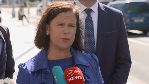 Sinn Féin leader Mary Lou McDonald said parents are finding it difficult to put a meal on the table for their children (File image)