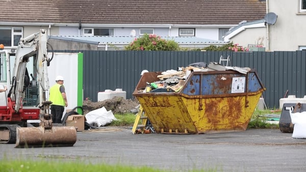 The scene of the excavation site at Tuam (Image: RollingNews.ie)