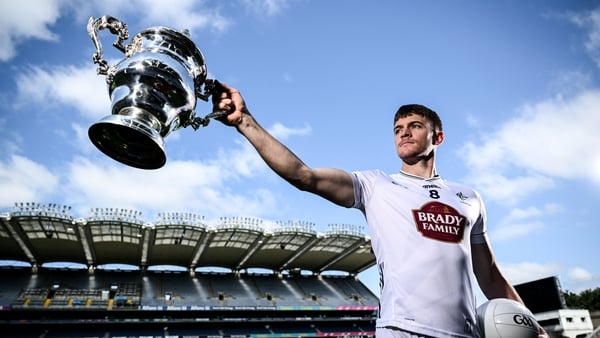 7 July 2025; Kildare captain Kevin Feely during a Tailteann Cup Final media event at Croke Park in Dublin, in advance of the upcoming Tailteann Cup Final between Limerick and Kildare. Photo by Ramsey Cardy/Sportsfile