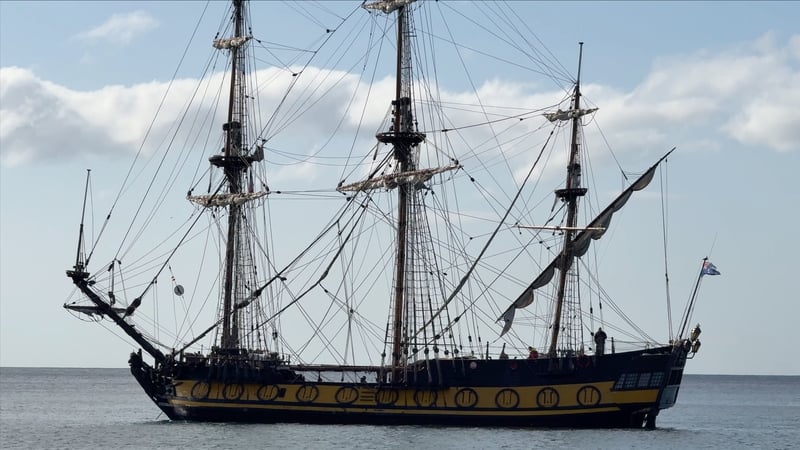 The replica of the Shtandart was built in 1999 and is described as a 'sail training ship'