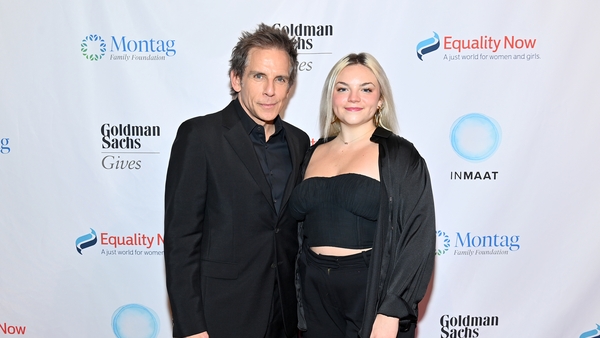 NEW YORK, NEW YORK - OCTOBER 08: (L-R) Ben Stiller and Ella Stiller attend the 2024 Make Equality Reality Gala at Sony Hall on October 08, 2024 in New York City. (Photo by Roy Rochlin/Getty Images for Equality Now)