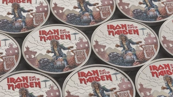 Crafted by Iron Maiden artist Albert 'Akirant' Quirantes, the design of the new coins features the band's mascot Eddie in a dynamic pose