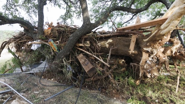 KERRVILLE, TEXAS - JULY 7: A view of the debris left by deadly flooding in Texas' Hill Country near the Guadalupe River in Kerrville, Texas on July 7, 2025. (Photo by Jorge Salgado/Anadolu via Getty Images)