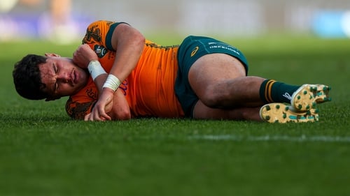 Noah Lolesio was injured against Fiji