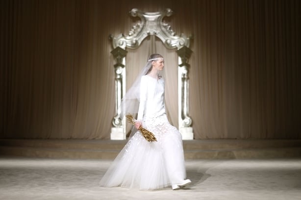 a person in a white dress