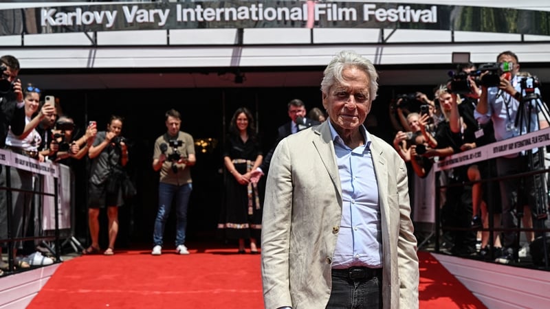 Michael Douglas attends the Karlovy Vary International Film Festival in the Czech Republic