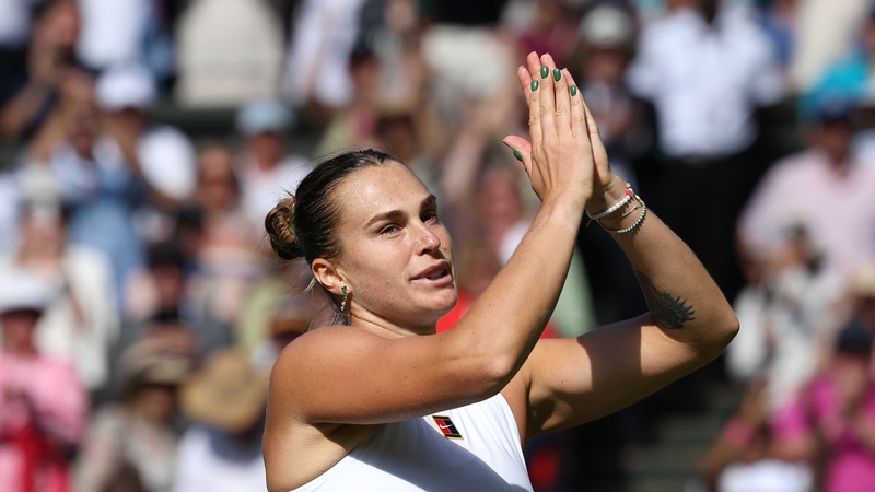 Aryna Sabalenka was out-of-sorts in the first set before eventually finding her range