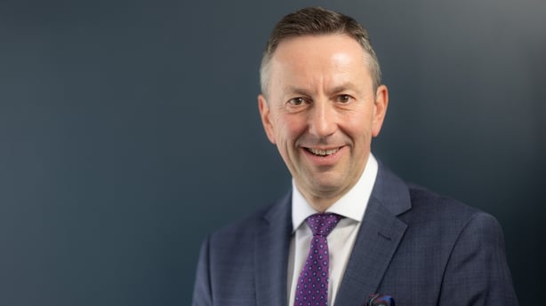 Brian Donaldson, the CEO of Maxol Group, in a grey suit 