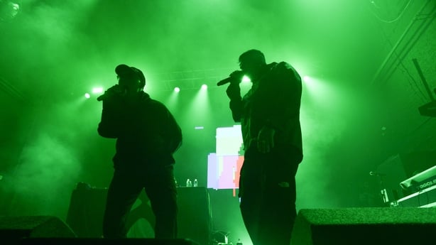 a group of men on a stage