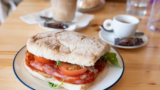 Derry food tour sandwich at Salumeria Mariuccia
