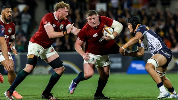 9 July 2025; Tadhg Furlong of British & Irish Lions during the tour match between ACT Brumbies and the British & Irish Lions at GIO Stadium in Canberra, Australia. Photo by Steve Christo/Sportsfile