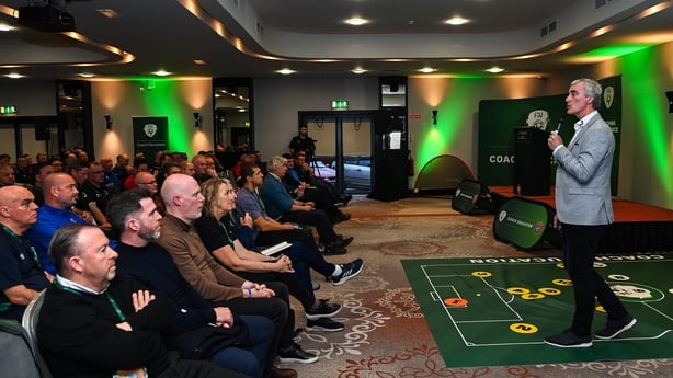 Jim McGuinness at an FAI coaching conference in November 2022