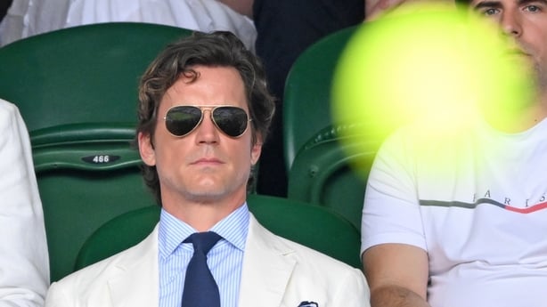 Matt Bomer attends day ten of the Wimbledon Tennis Championships at the All England Tennis and Croquet Club at on July 09, 2025 in London