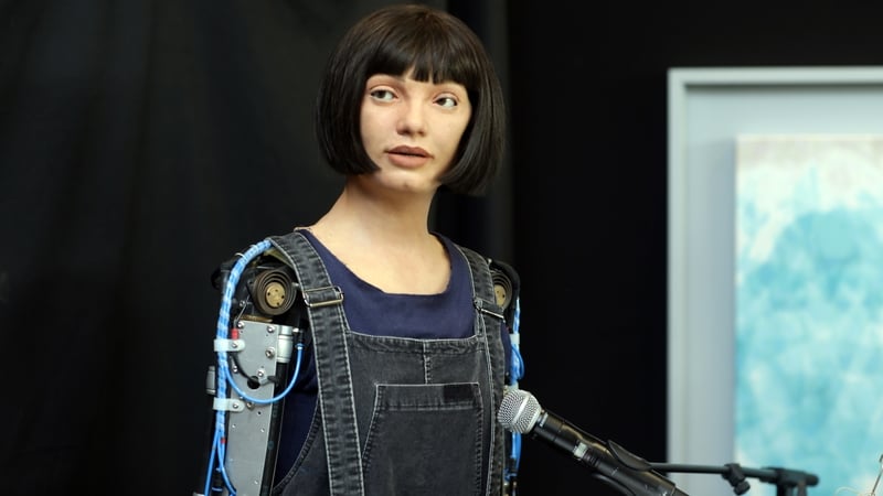 Ai-Da is one of the most advanced robots in the world and is designed to resemble a human woman