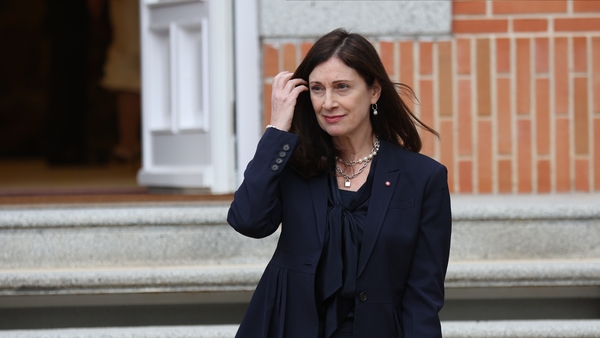 Cindy Rose, the CEO of WPP, in a black dress at an event in Spain
