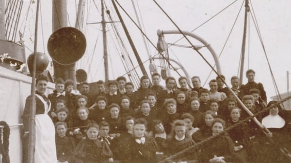Sisters of St Joseph of Carondolet with a group of Irish postulants en route to St Louis Missouri 1893