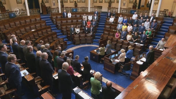 Dail stands for minutes silence