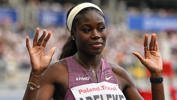 Rhasidat Adeleke of Ireland seen at the start of the Women's 400m, at the Silesia Kamila Skolimowska Memorial in August, 2024