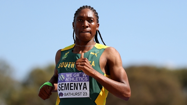 BATHURST, AUSTRALIA - FEBRUARY 18: Caster Semenya of Team South Africa competes in the Mixed Relay race during the 2023 World Cross Country Championships at Mount Panorama on February 18, 2023 in Bathurst, Australia. (Photo by Cameron Spencer/Getty Images