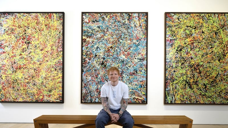 Ed Sheeran and some of his paintings
