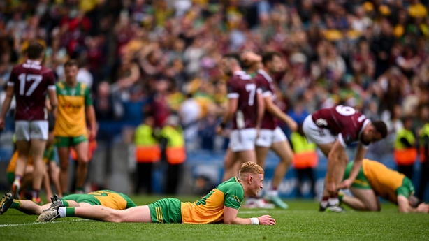 Oisin Gallen reacts after last year's semi-final defeat to Galway