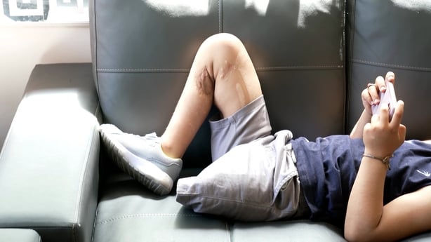 Hamoud picture on sofa