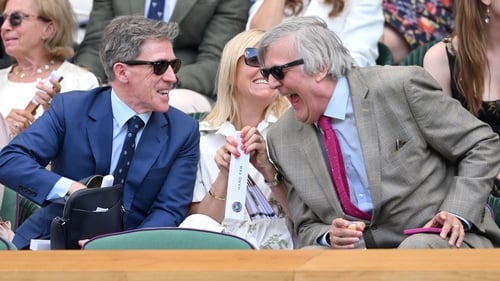 Rob Brydon and Stephen Fry pictured at Wimbledon