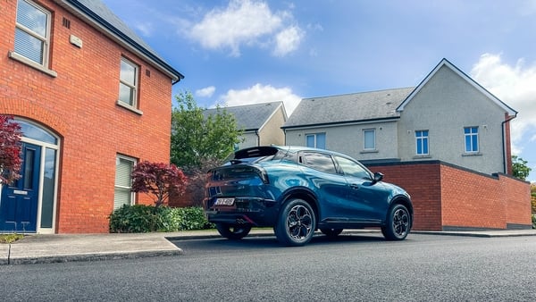 Alfa Junior Ibrida sits outside a new build in Dublin