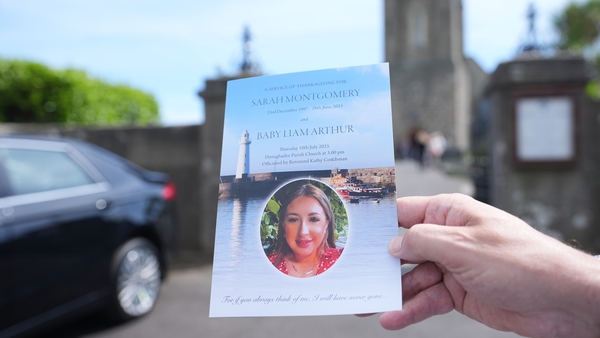 An Order of Service is shown ahead of a Service of Thanksgiving for Sarah Montgomery