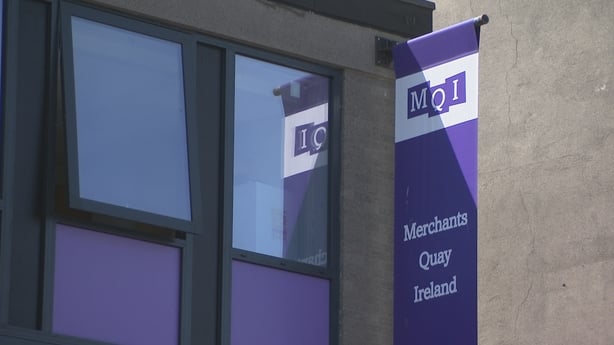 The outside of Merchants Quay Ireland in Dublin city centre
