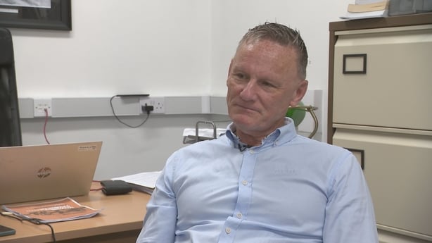 CEO of Merchants Quay Ireland Eddie Mullins speaking to RTÉ News