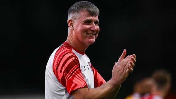 10 July 2025; St Patrick's Athletic manager Stephen Kenny after the UEFA Conference League First Qualifying Round first leg match between St Patrick's Athletic and FC Hegelmann at Richmond Park in Dublin. Photo by Ben McShane/Sportsfile