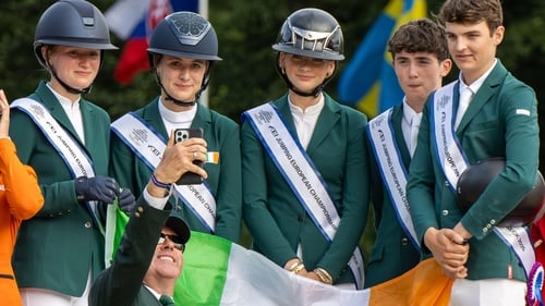 The victorious Irish team