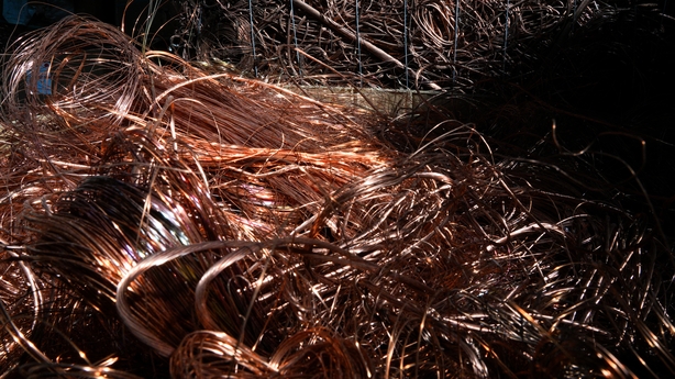 a pile of copper wire
