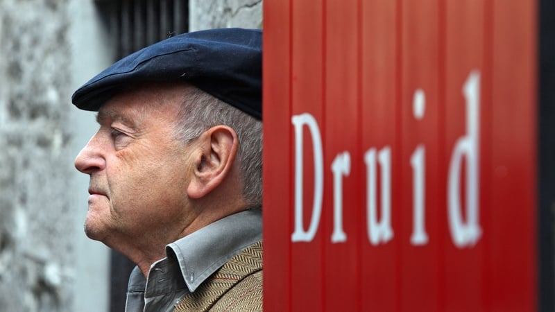 Playwright Tom Murphy at the Druid Theatre in Galway