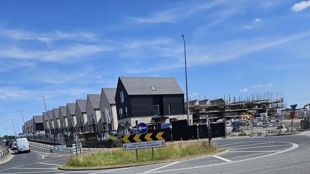 A view of new homes in the Sandwood estate in Portlaoise, Co Laois