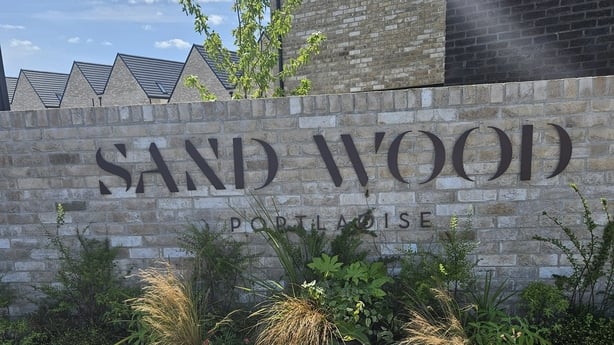 A sign for the Sandwood estate in Portlaoise, Co Laois