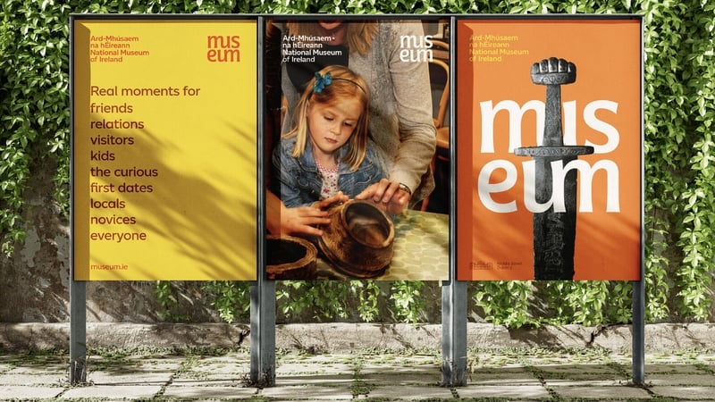National Museum of Ireland
Brand Strategy and Visual Identity, designed by Ciarán Ó Gaora, Jason Delahunty, Louise Brady, Laura Glass, Kate McCauley, Grace Coakley, and Juliette Kilcoyne at Zero-G