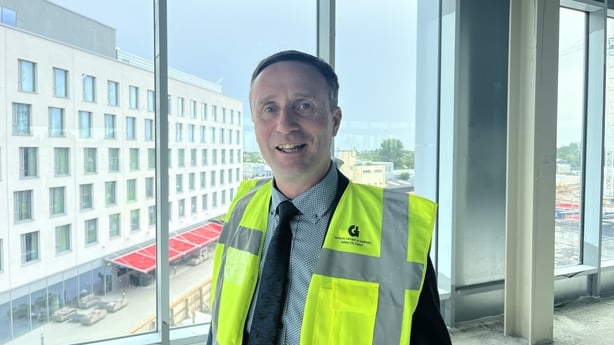 Galway City Council CEO Leonard Cleary at the Crown Square development