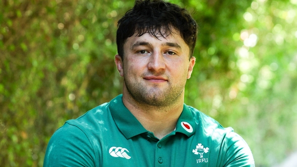 11 July 2025; Thomas Clarkson of Ireland poses for a portrait at the Grupo Desportivo Direito in Lisbon, Portugal. Photo by Carlos Rodrigues/Sportsfile