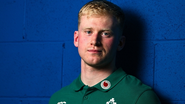 1 July 2025; Jamie Osborne poses for a portrait during an Ireland rugby media conference at the IRFU High Performance Centre at the Sport Ireland Campus in Dublin. Photo by Ramsey Cardy/Sportsfile