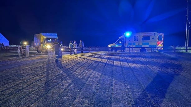 Rescue workers at scene of Newcastle sea rescue of 5 children